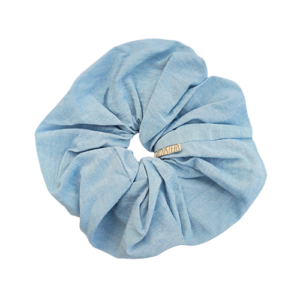 KÆMPE SCRUNCHIE | Lyseblå