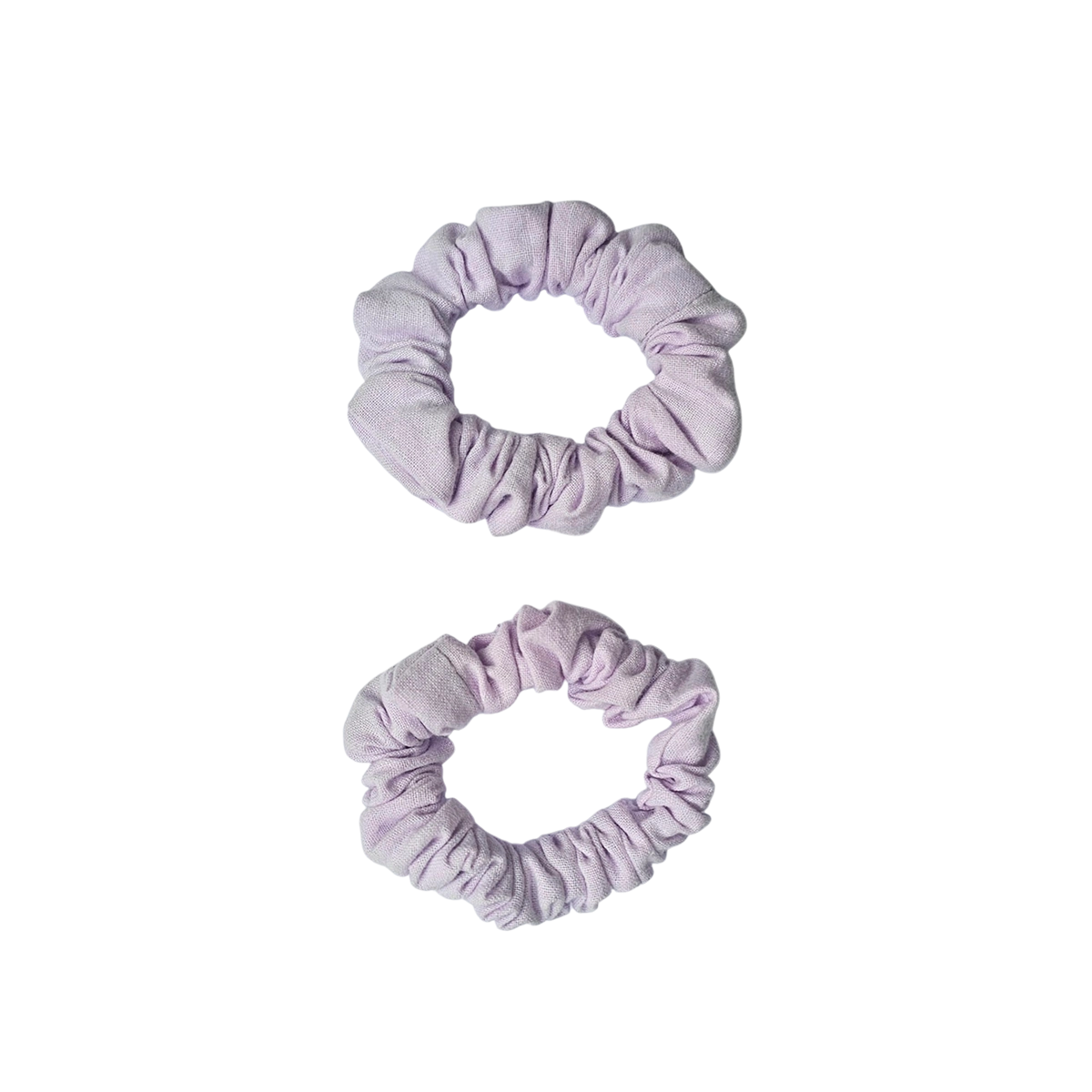 MINI SCRUNCHIES | 2 stk. lyselilla