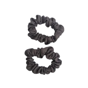 MINI SCRUNCHIES | 2 stk. mørkegrå