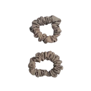 MINI SCRUNCHIES | 2 stk. varmgrå
