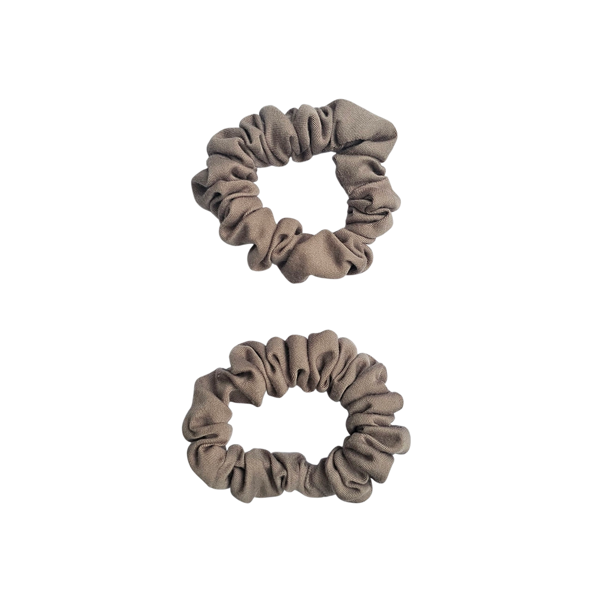 MINI SCRUNCHIES | 2 stk. varmgrå