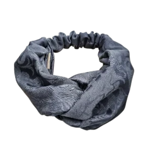 ELASTIK HÅRBÅND | Gråt m. mønster