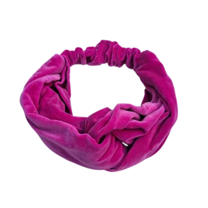 ELASTIK HÅRBÅND | Pink velour, oversized