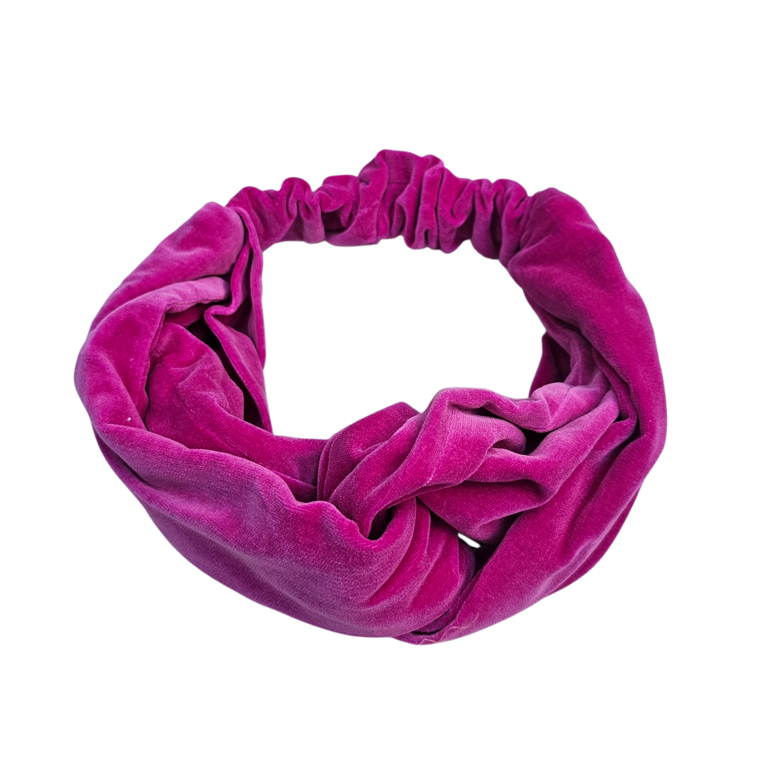 ELASTIK HÅRBÅND | Pink velour, oversized