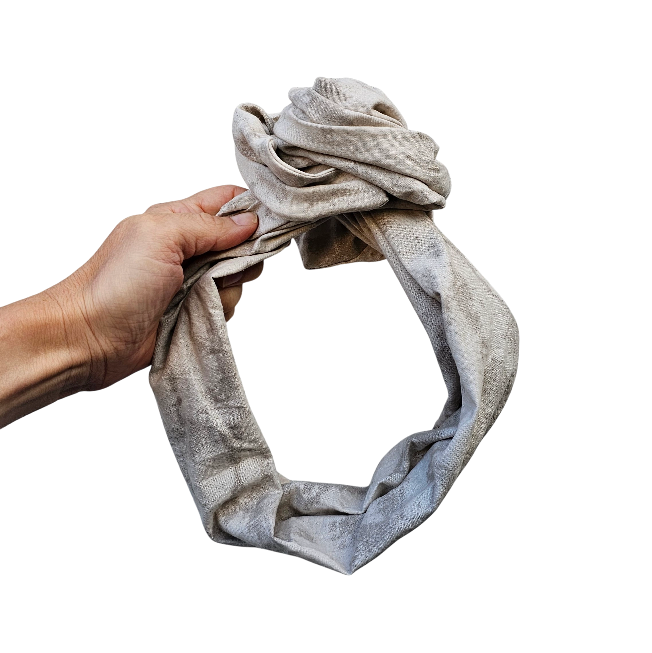 WIRE HÅRBÅND | Kold beige m. mønster